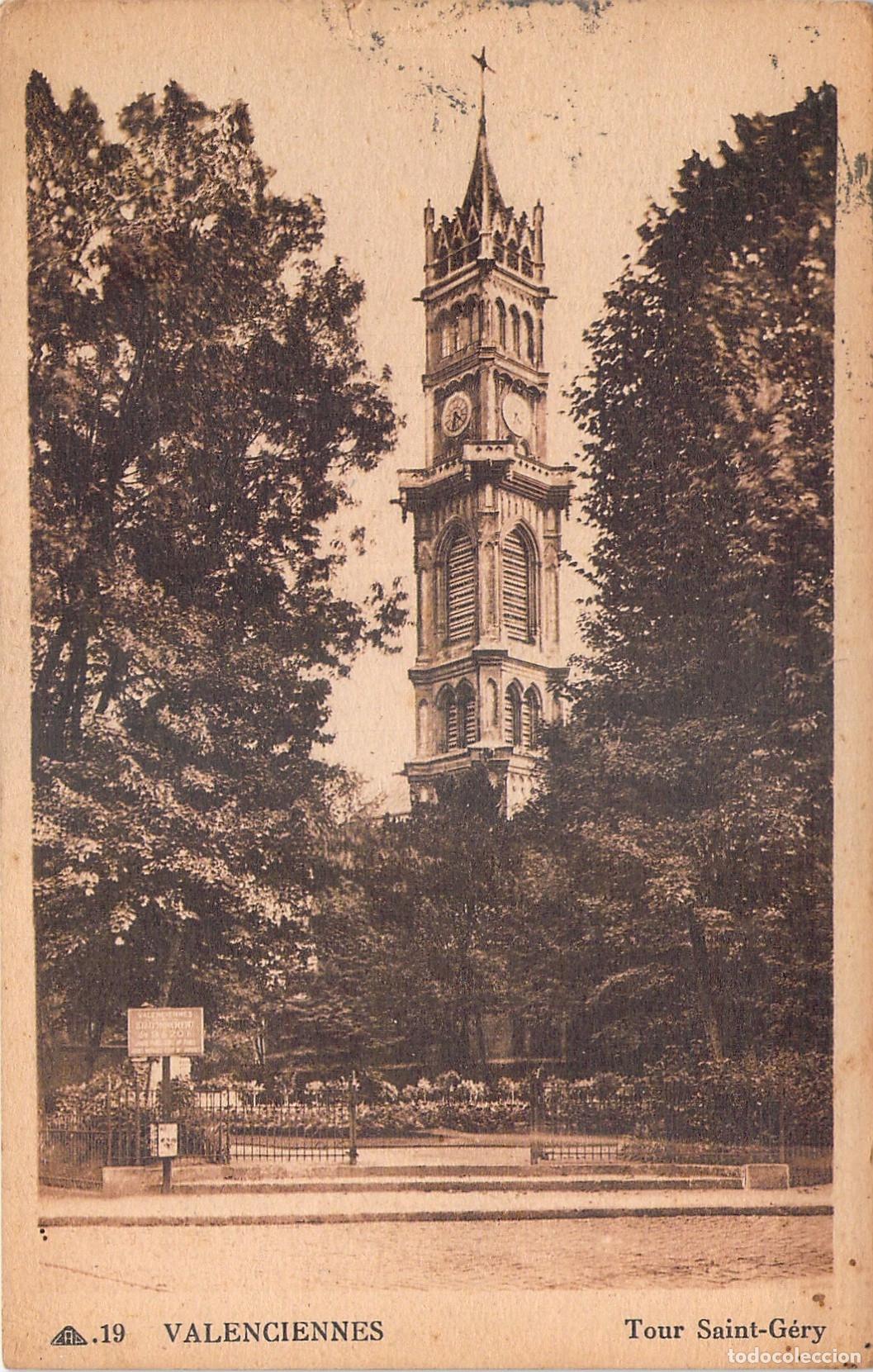 Postales: Postal de la Torre Saint-G&eacute;ry en Valenciennes, Francia