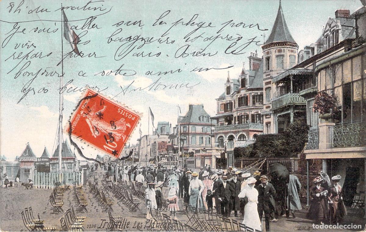 Postales: Tarjeta Postal de Trouville Les Planches en Normand&iacute;a