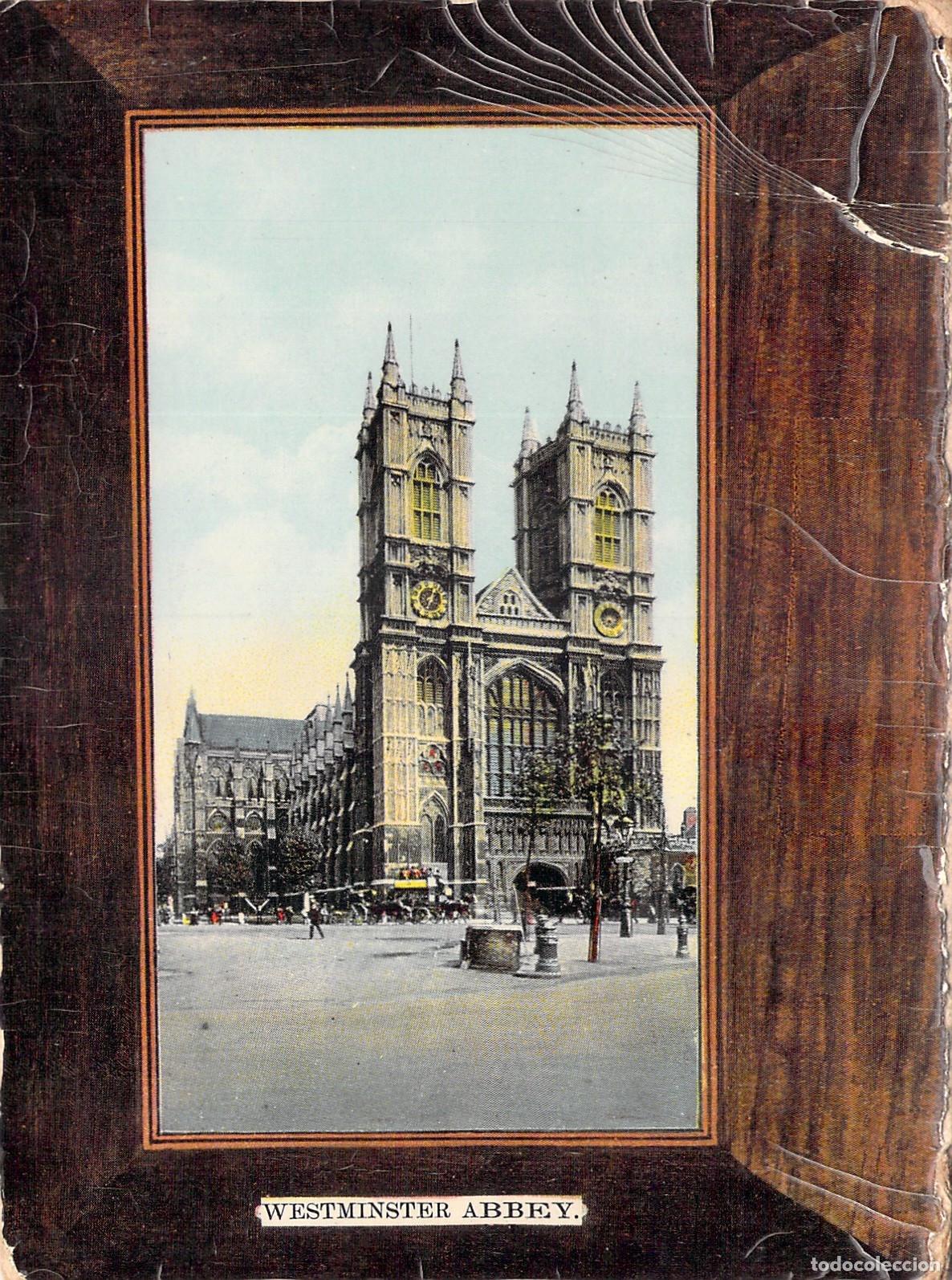 Postales: Postal de la Abad&iacute;a de Westminster en Londres con marco decorativo