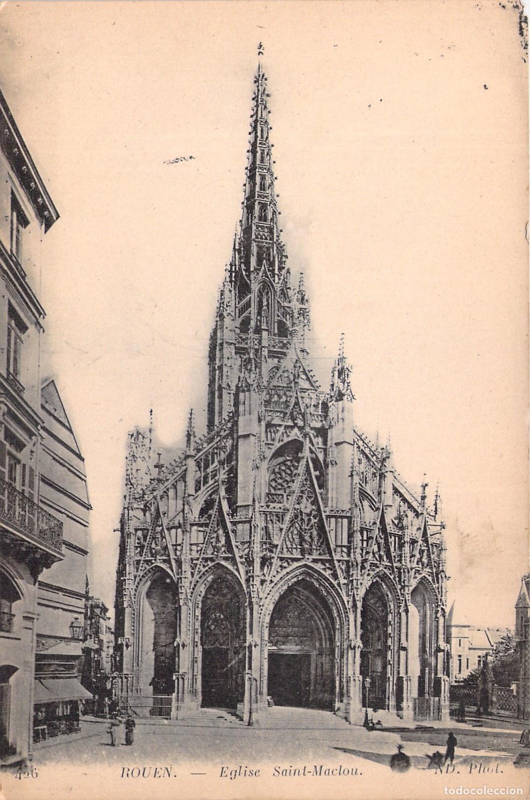 Postales: Postal de la Iglesia de Saint-Maclou en Rouen Francia