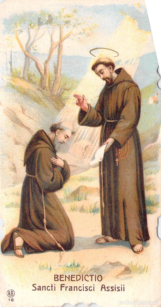 Postales: Estampa Religiosa de la Bendici&oacute;n de San Francisco de As&iacute;s