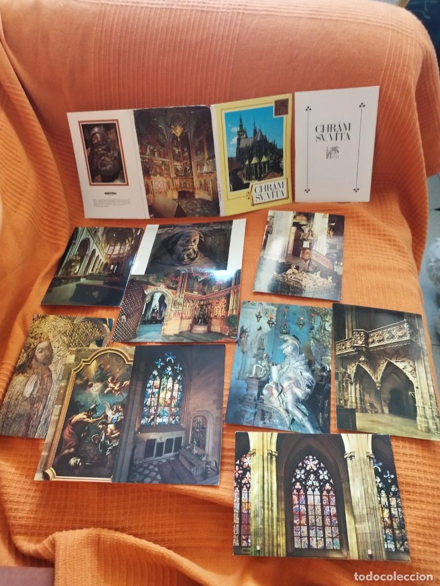 Postales: Coleccion 11 tarjetas postales del interior de la Catedral de San Vito en Praga, Rep&uacute;blica Checa.
