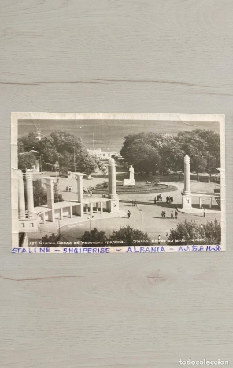 Postales: Postal Antigua Bulgaria Varna - Escrita Albania - A&ntilde;os 50