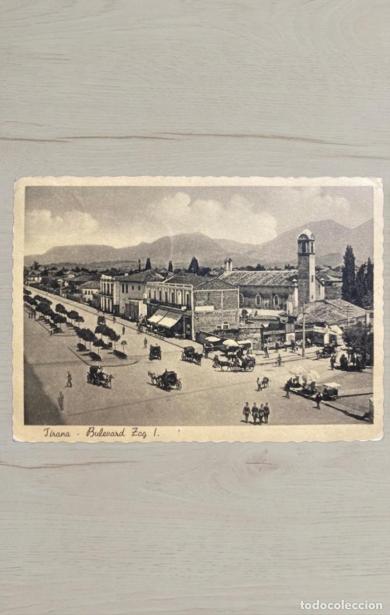 Postales: Postal Albania 1929 a Austria - Tres sellos Rey Zog Tirana