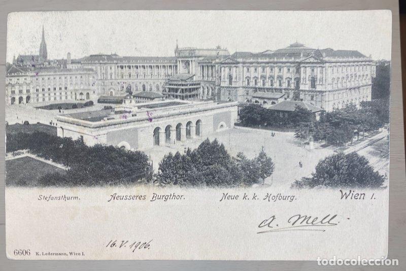 Postales: Postal Austria Viena 1906 enviada a Dunedin Nueva Zelanda. Sello 5 heller