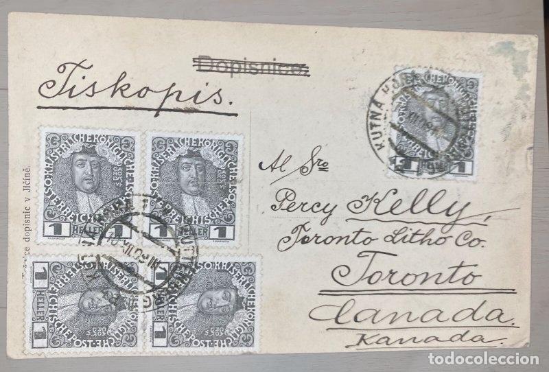 Postales: Postal antigua Chequia Jič&iacute;n 1909. Prachovsk&eacute; sk&aacute;ly Hlaholsk&aacute; vyhl&iacute;dka