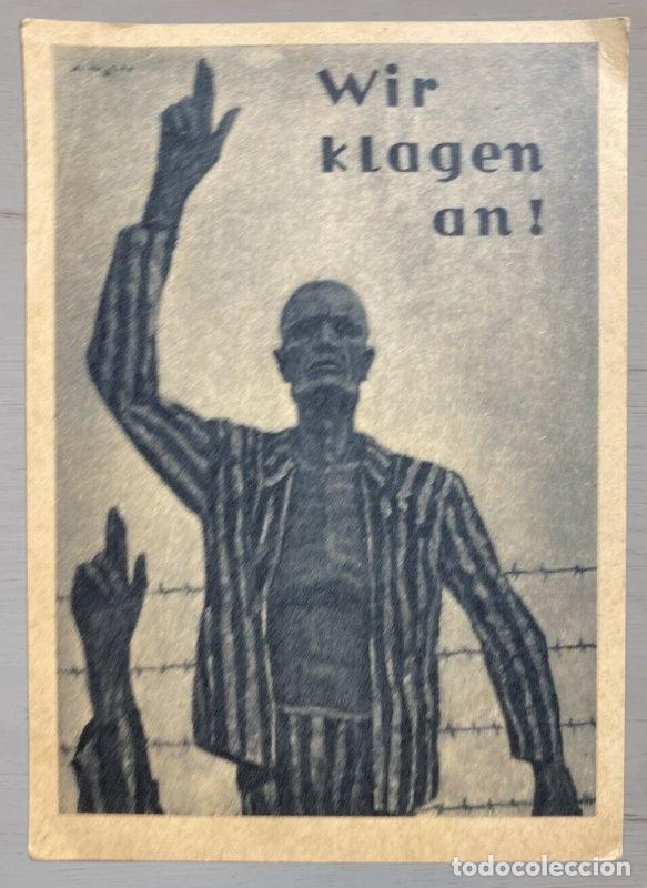 Postales: Postal Holocausto Austria 1947. Exposici&oacute;n Antifascista Niemals vergessen Innsbruck