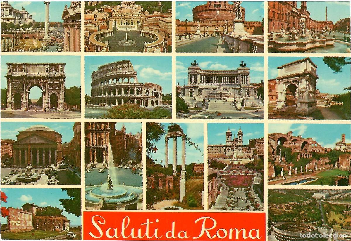 Postales: N&ordm; 232-ROMA. Italia. Diversos aspectos. Sin circular. 1966. ED. MA. PI. R.