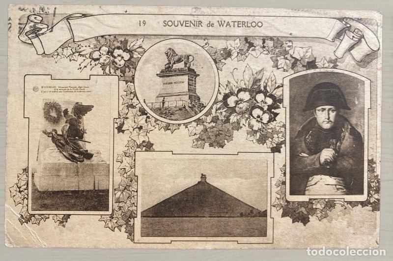 Postales: CPA Souvenir de Waterloo 1935 Destino Portugal Exposicion Bruxelles