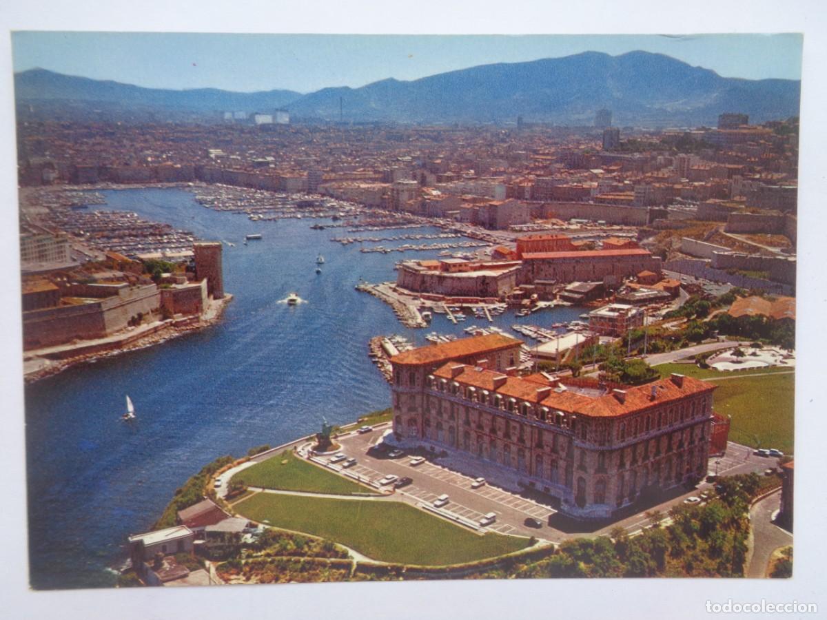 Postales: POSTAL DE MARSELLA ( FRANCIA ): VISTA AEREA DEL VIEJO PUERTO . A&Ntilde;OS 70