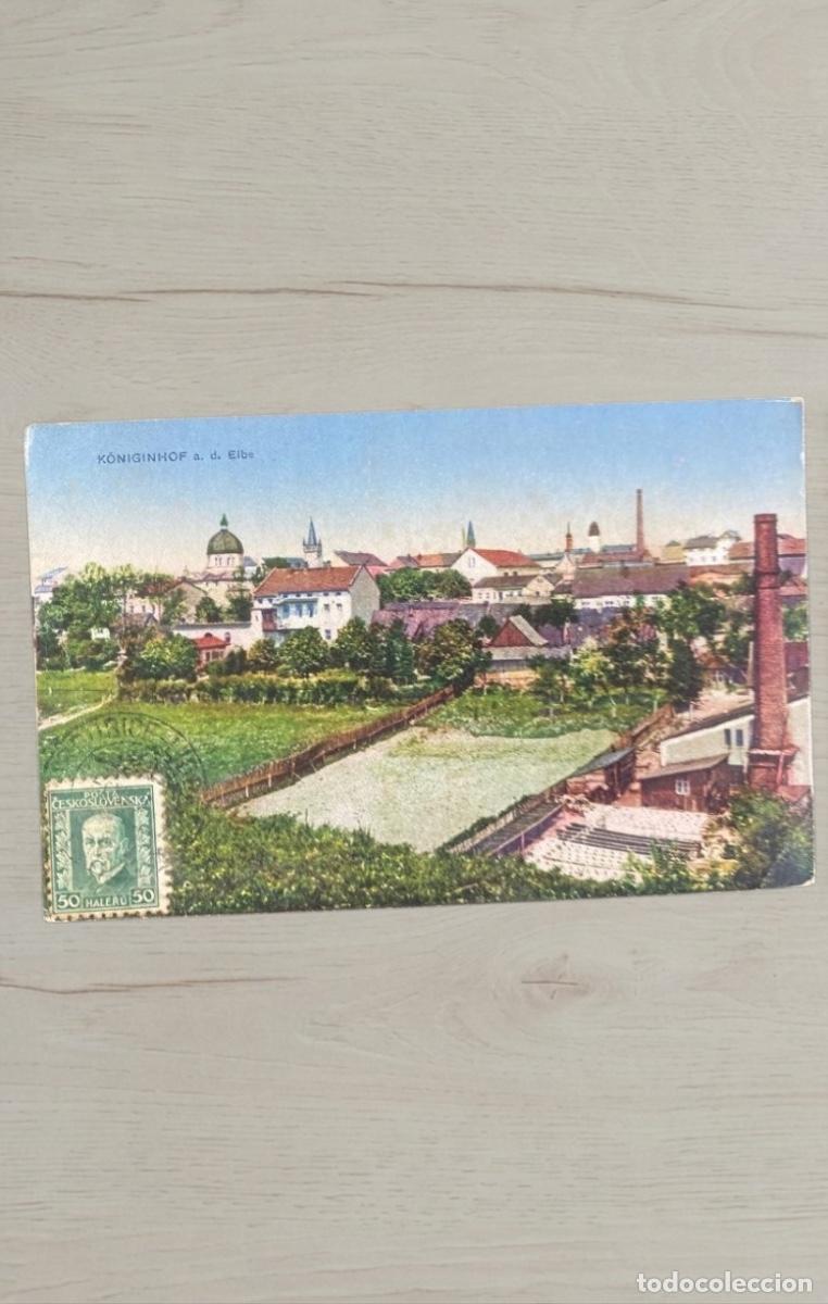 Postales: CPA Checoslovaquia K&ouml;niginhof Dvur Kralove a Polonia Varsovia Praga Drucksache Sello Josef Kuhn
