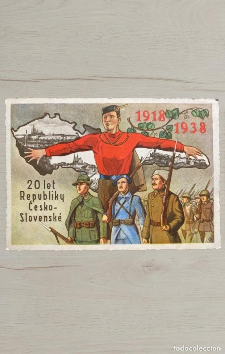 Postales: CPA Checoslovaquia 1938 Matasellos Especial X Slet Vsesokolsky Praga Sello Tyrs JKO Jindra Schmidt