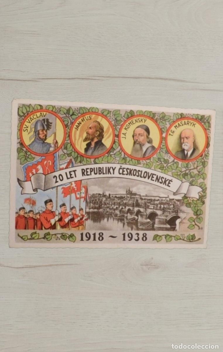 Postales: CPA Checoslovaquia 1938 Jubileo 20 Let CSR Usak JKO Praha No Circulada Militar Sokol Historia