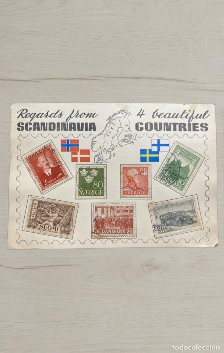 Postales: CPA Escandinavia 1952 Correo Aereo Luftpost Copenhague a Canada Sellos Danmark Escaso