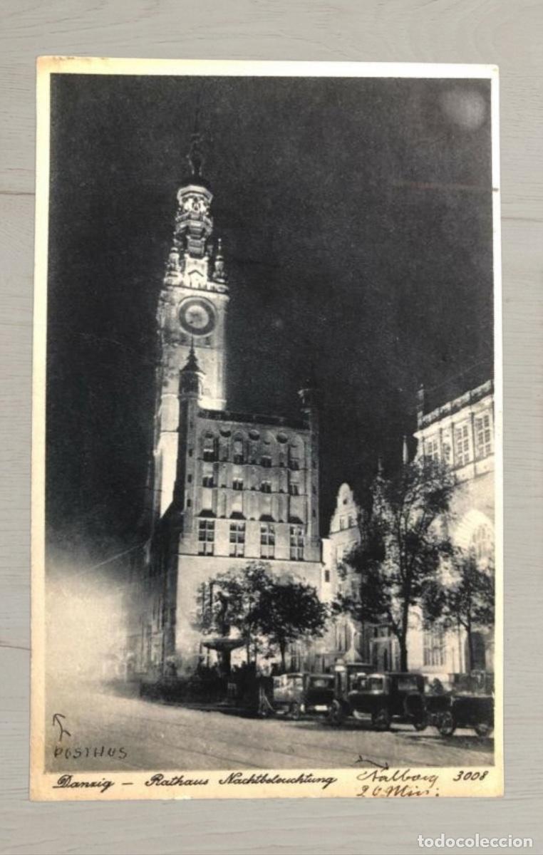 Postales: CPA Danzig Freie Stadt 1932 Gdansk a Dinamarca Sello Escudo Matasellos Kinder Hunger 20 Pf