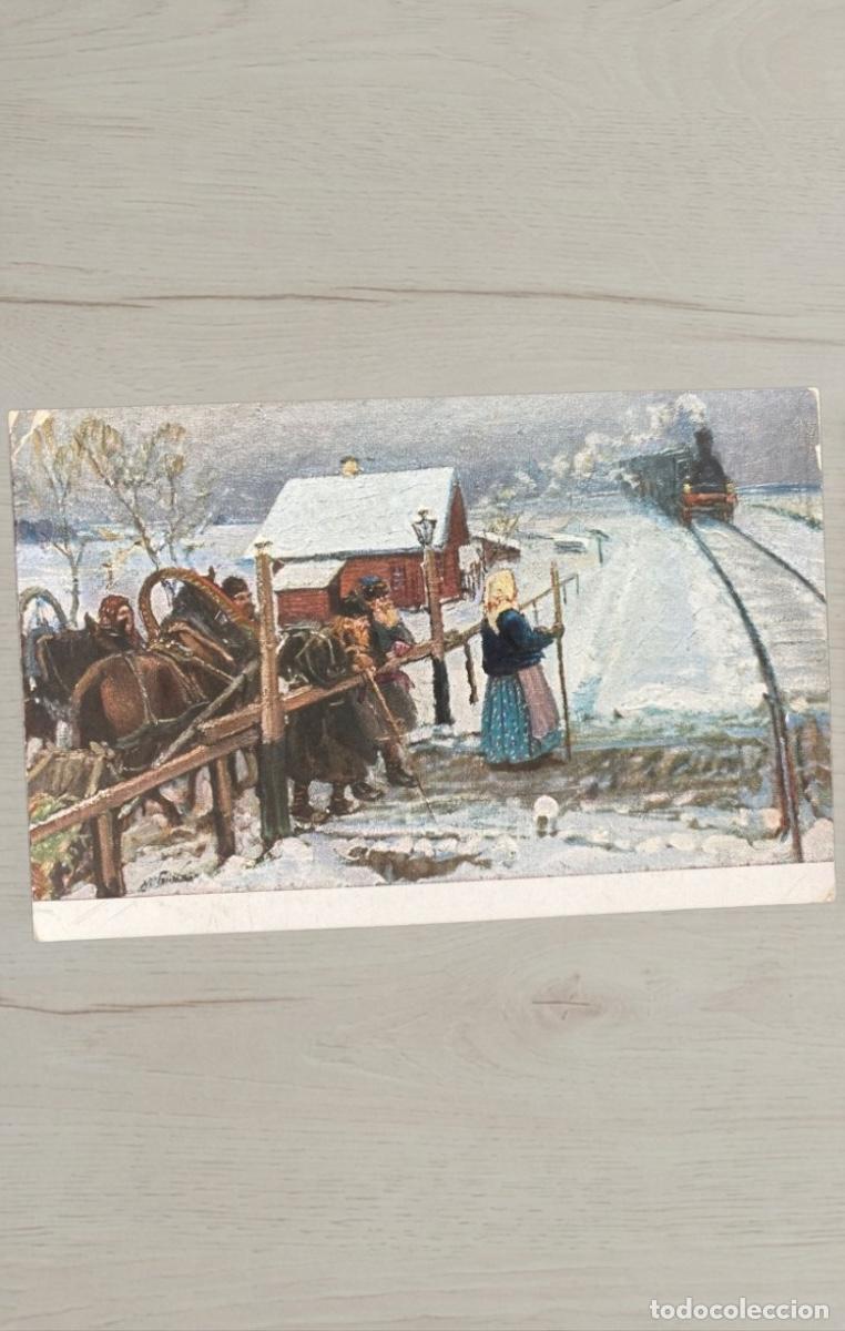Postales: CPA Imperio Ruso 1914 Reval Tallinn a Inglaterra Matasellos Vokzal Estacion Tren Granberg