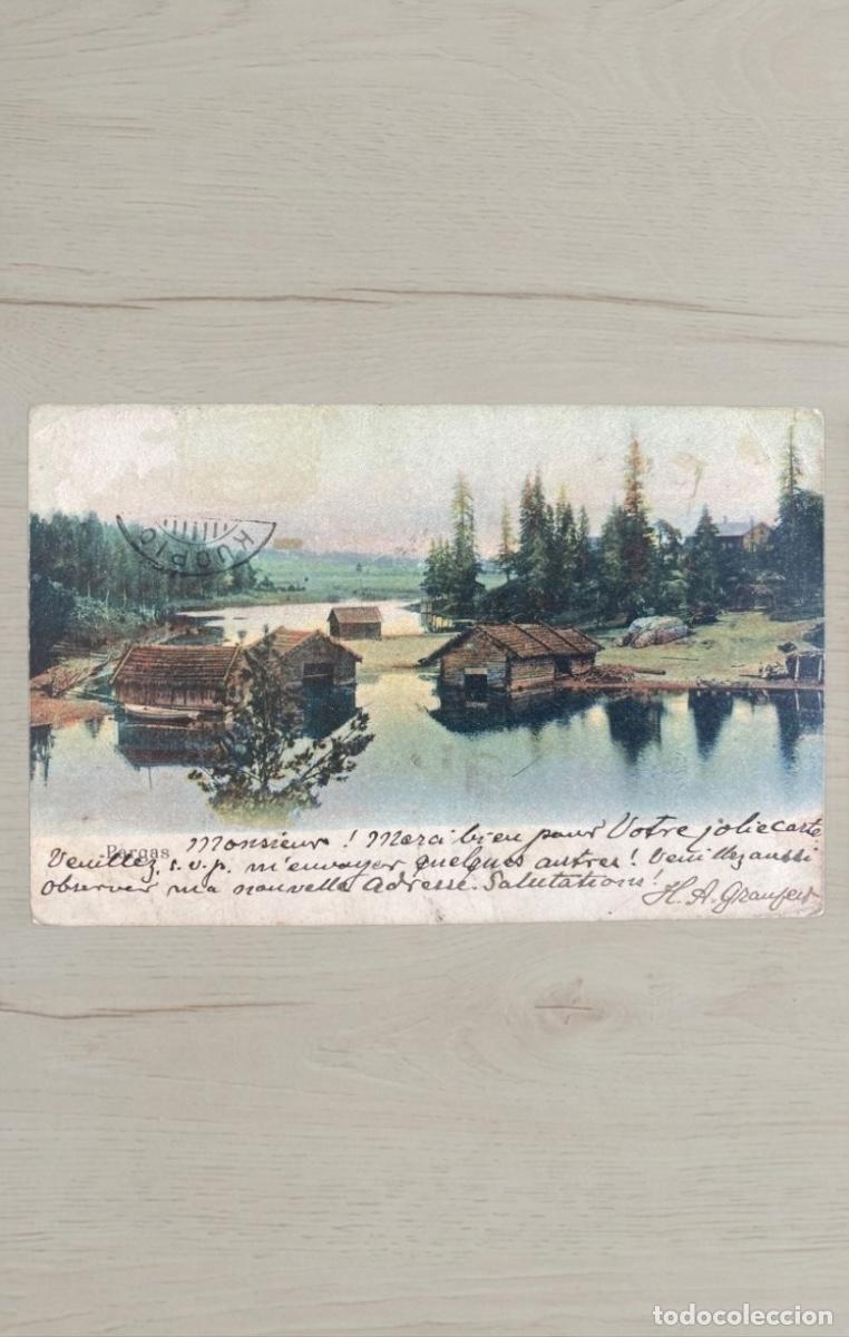 Postales: CPA Finlandia 1906 Kuopio a Papeete Tahiti Polinesia Francesa Destino Raro Sin Sello Franco
