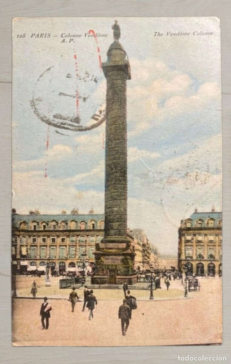 Postales: CPA Paris 1922 Correo Colonial Frances China Tientsin a Australia Sello Semeuse Matasellos Raro