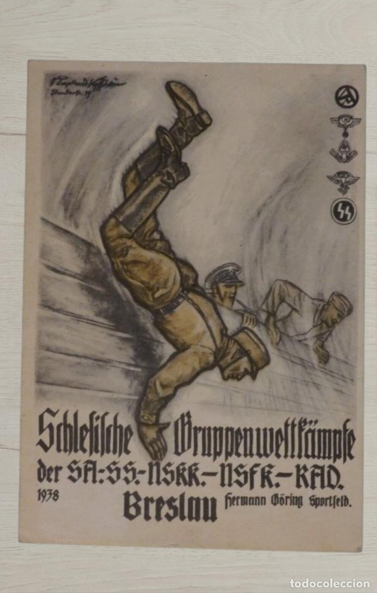 Postales: CPA Historia Postal Zeppelin LZ 127 Breslau 1938 Schlesische Gruppenwettk&auml;mpfe Oppeln Rara
