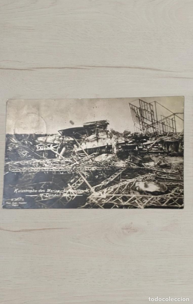 Postales: CPA Historia Postal 1913 Catastrofe Dirigible L 2 Zeppelin Berlin Sch&ouml;neberg Germania