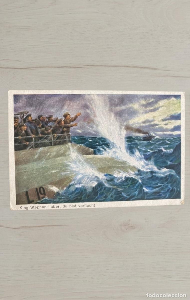 Postales: Feldpost I Guerra Mundial Holtenau 1916 Briefstempel I Marine Flieger Abteilung Zeppelin L19 Militar