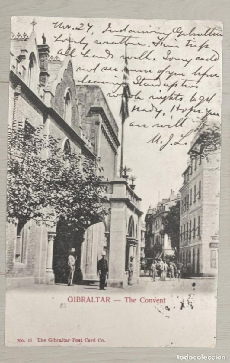 Postales: CPA Gibraltar 1904 a USA Newark New Jersey Sello Eduardo VII Stempel Historia Postal