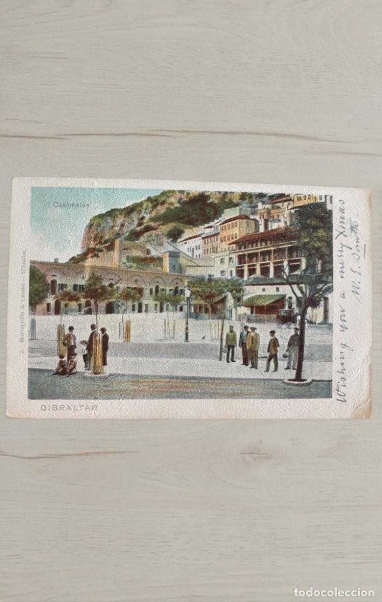Postales: CPA Gibraltar 1902 a Paris Francia Sello Rey Eduardo VII Correo Historia Postal