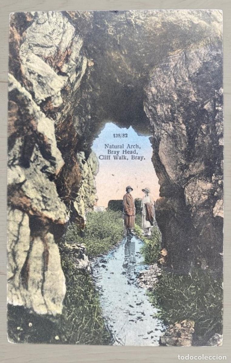 Postales: CPA Irlanda 1920s Bray Head Bri Chualann a Wexford Sello Mapa Eire Matasellos Historia Postal