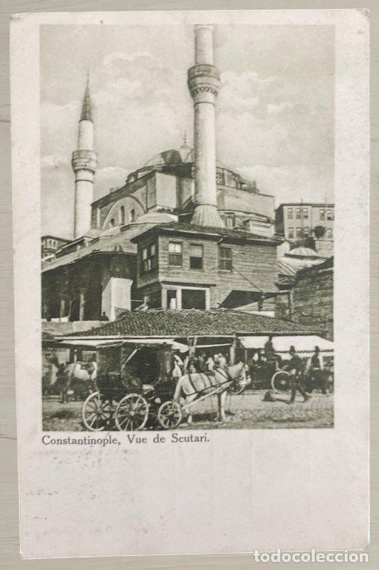 Postales: CPA Turquia 1910 Constantinopla Pera a Praga Bohemia Austria Pareja Sellos Tugra Matasellos Historia