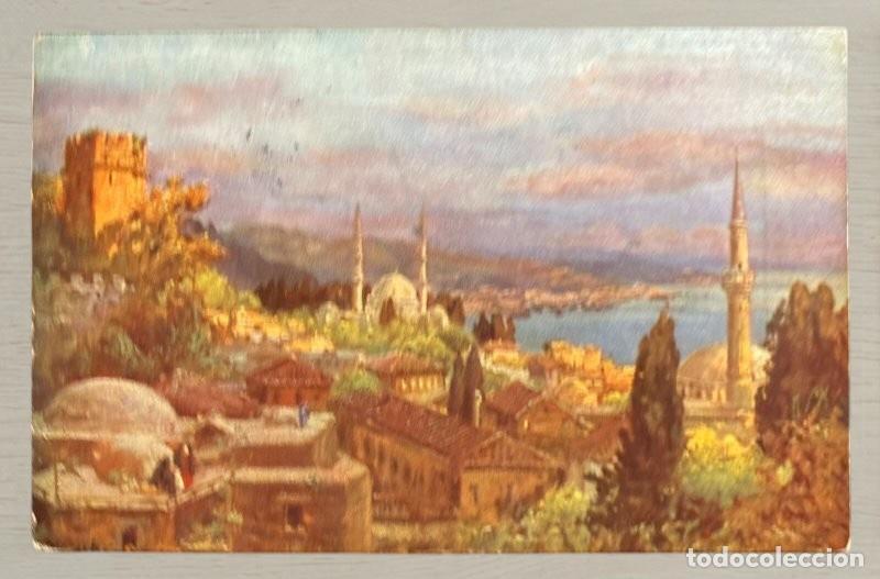 Postales: CPA Turquia 1915 Imperio Otomano Gran Visir Said Halim Pascha Kolonial Kriegerdank Matasellos Stambo