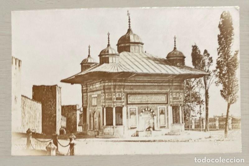 Postales: CPA Turquia 1903 Imperio Otomano Constantinopla Fuente Ahmed III Sello 20 Para Matasellos Limpio His