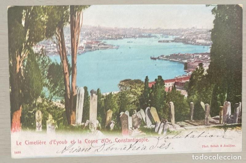 Postales: CPA Turquia Imperio Otomano Constantinopla a Holanda Sello 10 Para Tugra Manuscrito Imprim&eacute; Historia