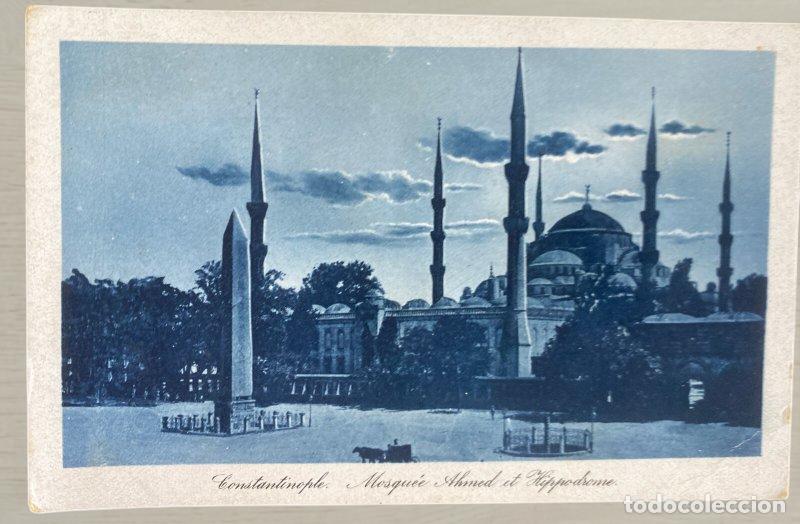 Postales: CPA Turquia 1922 Stamboul a Viena Austria Sello Overprint 3 Piastres Matasellos Depart Escritura Jud