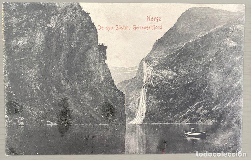 Postales: CPA Noruega 1908 Cuatro Sellos Posthorn Alemania Hamburg