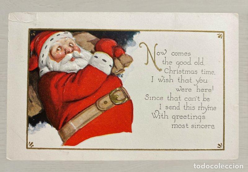 Postales: CPA Navidad 1922 Sello Washington Matasellos Norway Maine USA