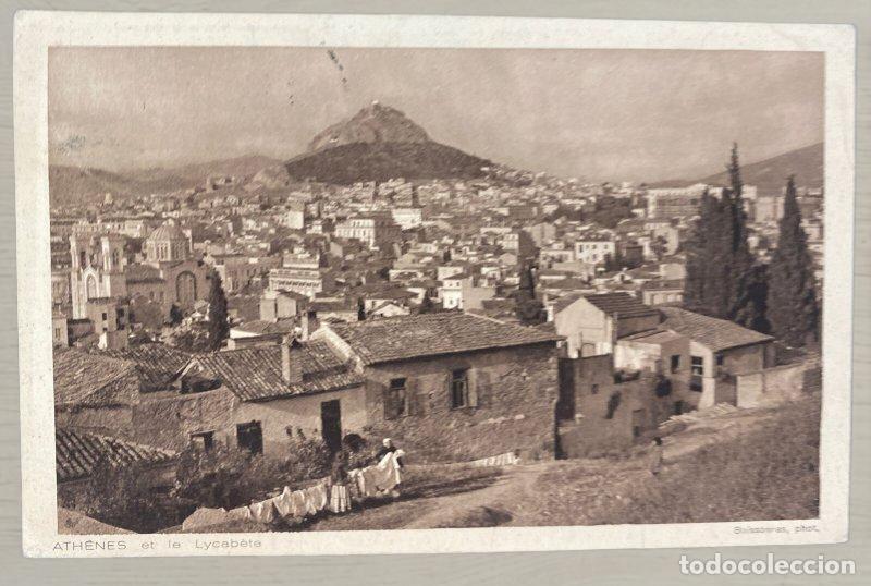 Postales: CPA Grecia 1937 Tres Sellos Matasellos Atenas Destino Los Angeles USA