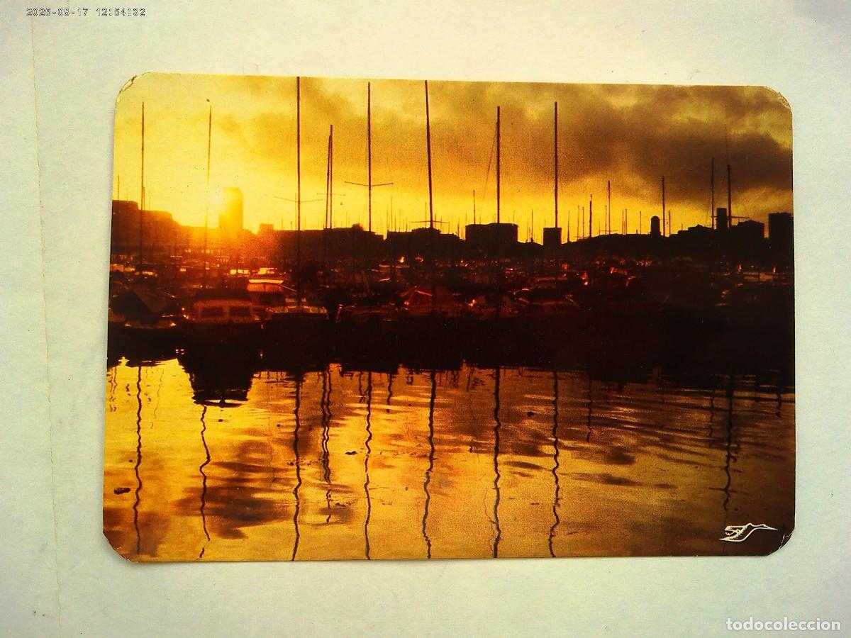 Postcards: POSTAL DE MARSELLA ( FRANCIA ): PUESTA DE SOL EN EL VIEJO PUERTO