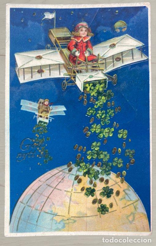 Postales: CPA Suecia 1912 - Sello 10 &ouml;re Gustavo V - Destino Holanda (Rotterdam) - Dos Caras / Ambos Lados