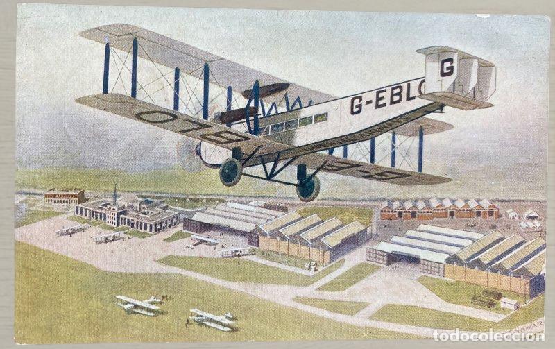 Postales: CPA 1935 Aviaci&oacute;n - Holanda a B&eacute;lgica - Serie Salmon - Arnhem a Vis&eacute; con Dos Sellos
