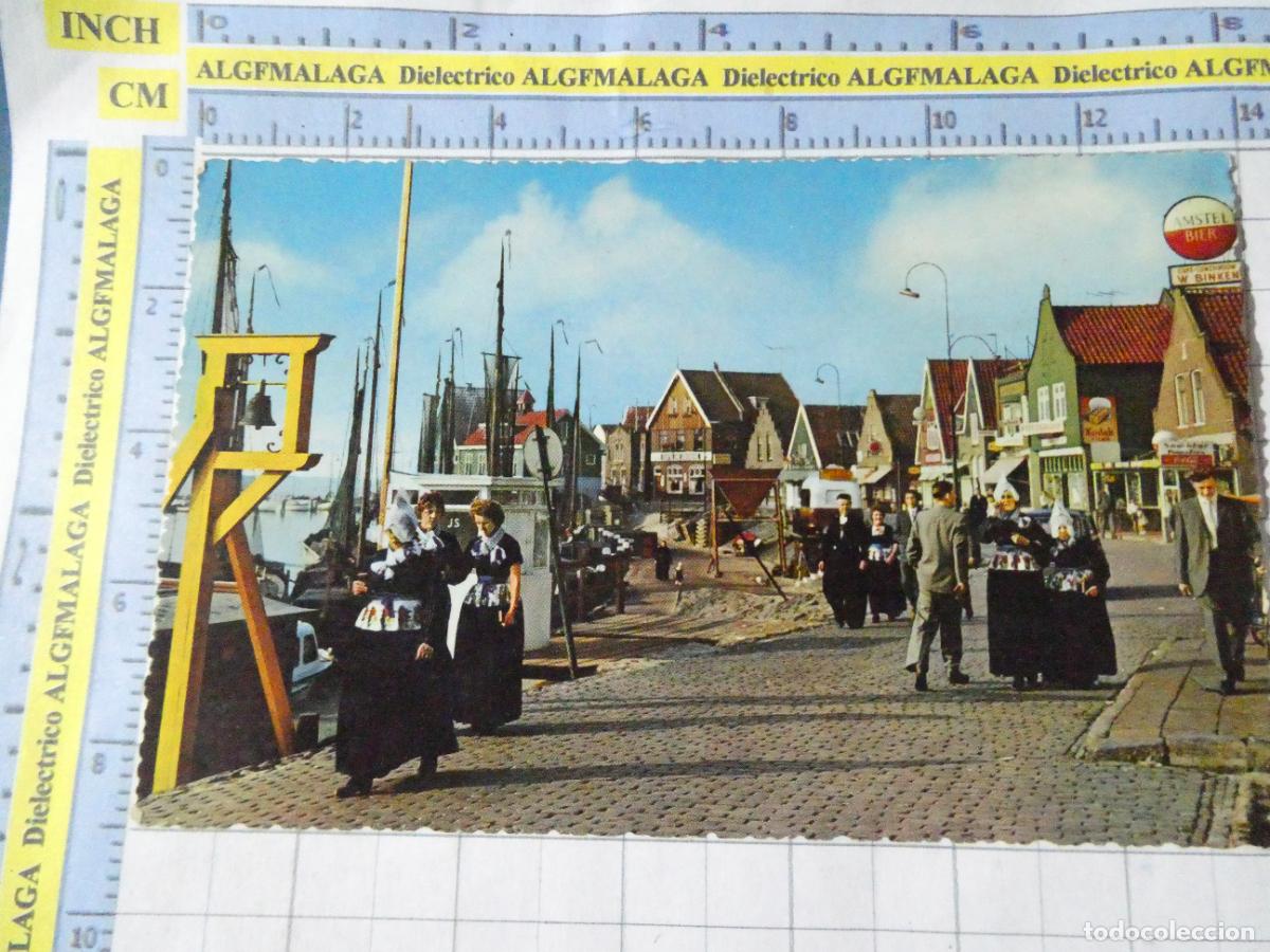 Postales: POSTAL DE PA&Iacute;SES BAJOS HOLANDA. VOLENDAM MUJERES TRAJE T&Iacute;PICO. CERVEZA AMSTEL BIER. 2745