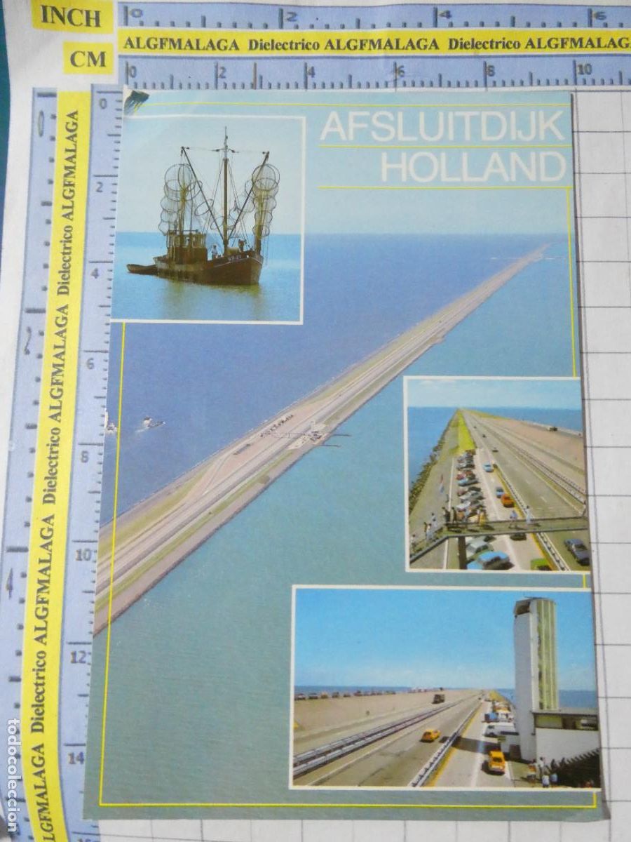 Postales: POSTAL DE PA&Iacute;SES BAJOS HOLANDA. AFSLUITDIJK BARCO PESQUERO. 2748