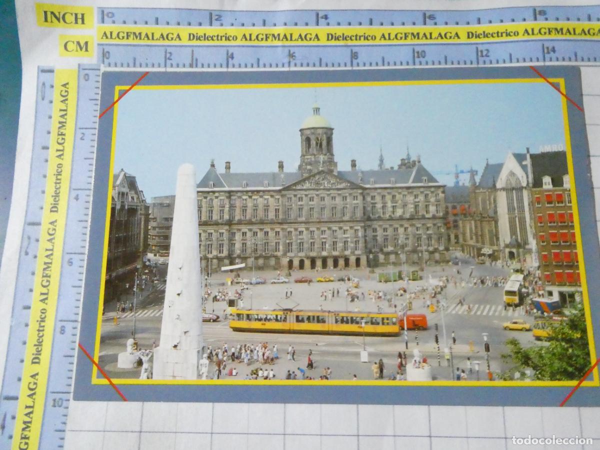 Postales: POSTAL DE PA&Iacute;SES BAJOS HOLANDA. AMSTERDAM PALACIO REAL. TRANV&Iacute;A. 2751