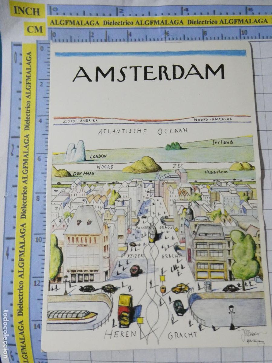 Postales: POSTAL DE PA&Iacute;SES BAJOS HOLANDA. PLANO MAPA DIBUJO HUMOR. 2754