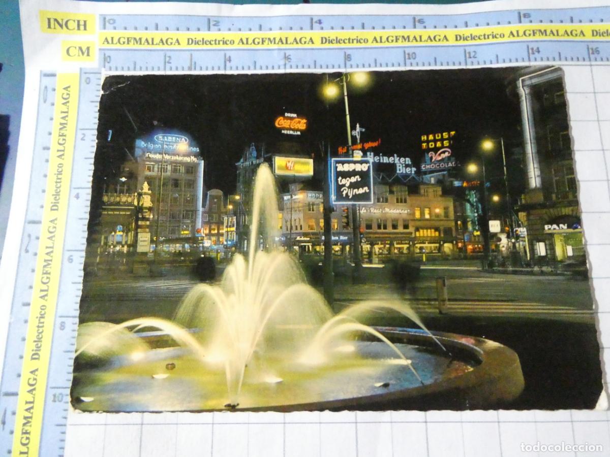 Postales: POSTAL DE PA&Iacute;SES BAJOS HOLANDA. AMSTERDAM LEIDSEPLEIN LUMINOSOS COCA COLA HEINEKEN SABENA. 2758