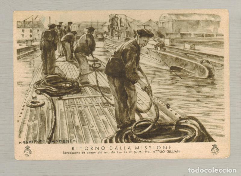 Postales: CPA 1942 P.M. Regia Marina - Torpedista Silurista 5 Gruppo Sommergibili - Censura Militar