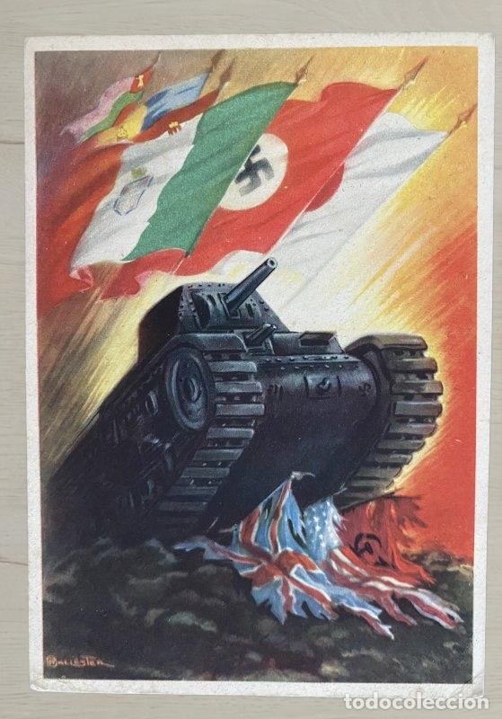 Postales: CPA 1943 Propaganda Eje - Correo Militar Scuola GUF Milmart Calambrone - P.M. Pisa