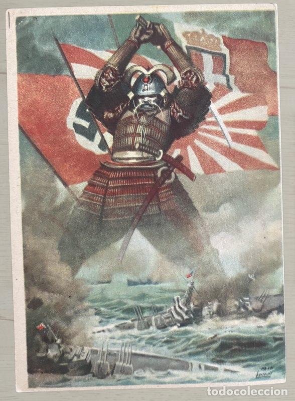 Postales: CPA 1942 Propaganda Eje Samur&aacute;i - Correo Militar 72 Reggimento Fanteria Puglie - PNF