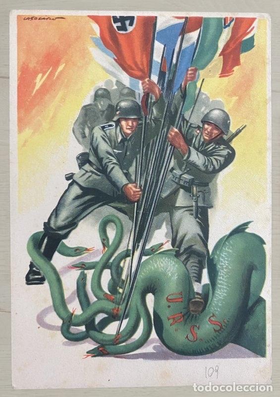 Postales: CPA 1942 Propaganda Eje URSS - Correo Militar 92 Reggimento Fanteria Basilicata - PM 80
