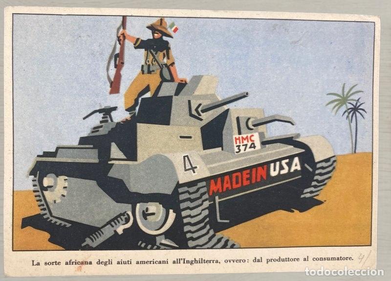 Postales: CPA 1943 Propaganda Eje - Correo Militar 311 Battaglione Costiero bis - Matasellos Pegli