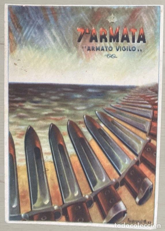 Postales: CPA 1943 Propaganda 7a Armata - Correo Militar Reggimento Ferrovieri - Matasellos PM 107